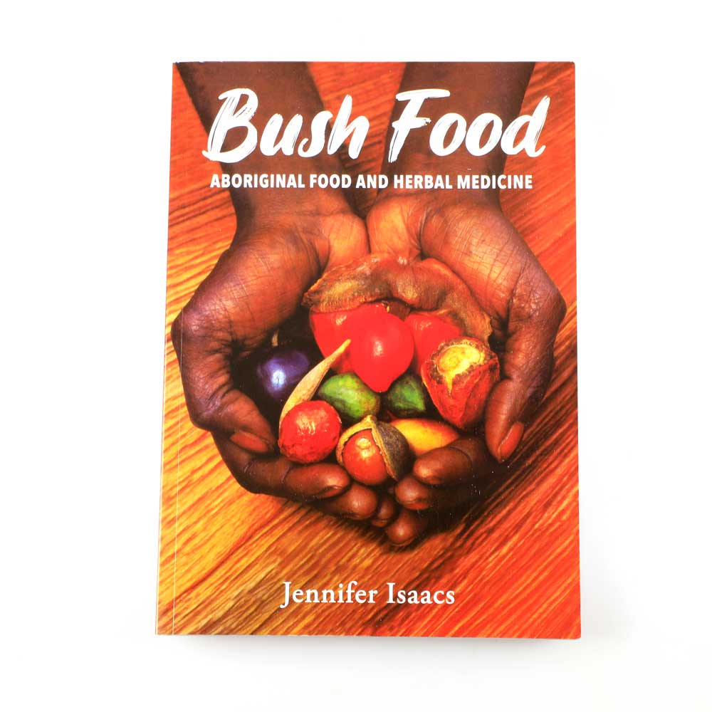 Bush food aboriginal food and herbal medicine, photographed on white background. Australian Museum shop online