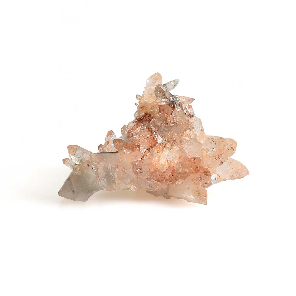 Quartz With Chlorite And Hematite, from Mt. Ganesh, Dhading District Nepal India. photographed on white background. australian museum shop online
