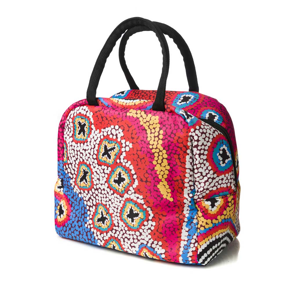 Ruth Stewart artwork insulated lunch bag on white background for Australian Museum Shop online