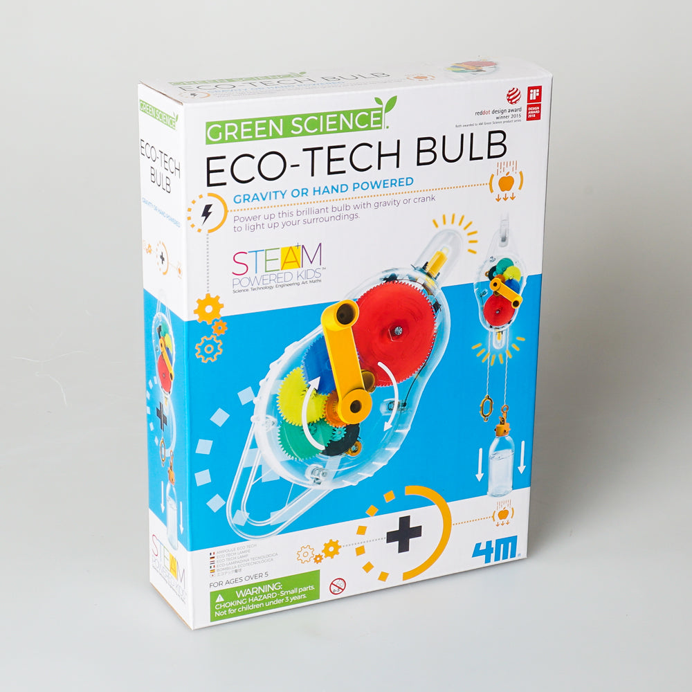 eco-tech bulb science kit on white background