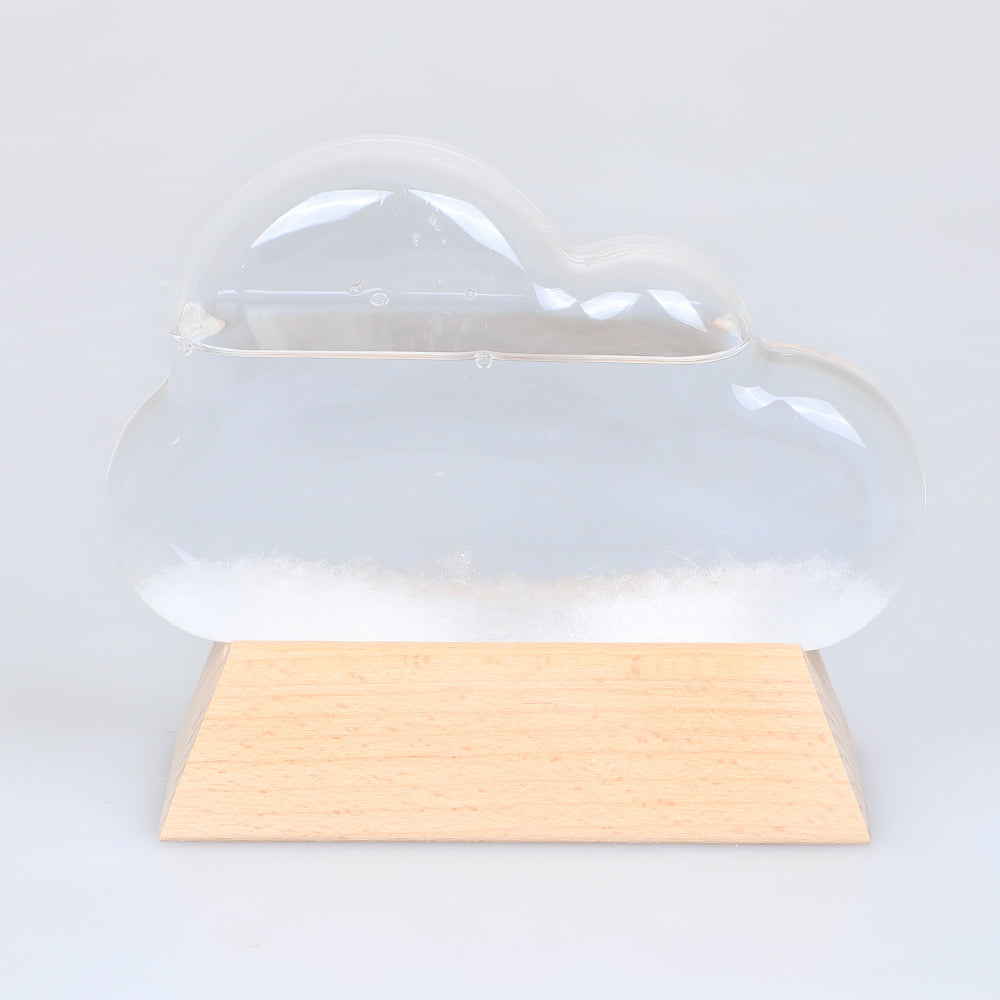 Cloud weather station. Predicts the weather in a clear cloud shaped barometer