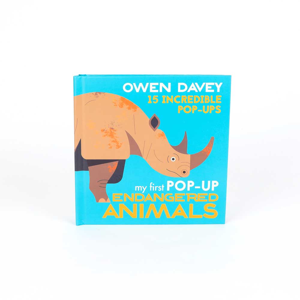 My First Pop-Up Endangered Animals book on white background