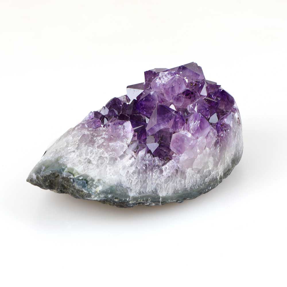 Large amethyst cluster photographed on white background Australian Museum Shop online