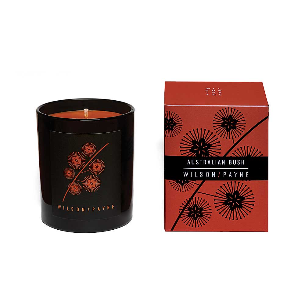 Australian Bush Candles Wilson Payne Australian Bush fragrance on white background