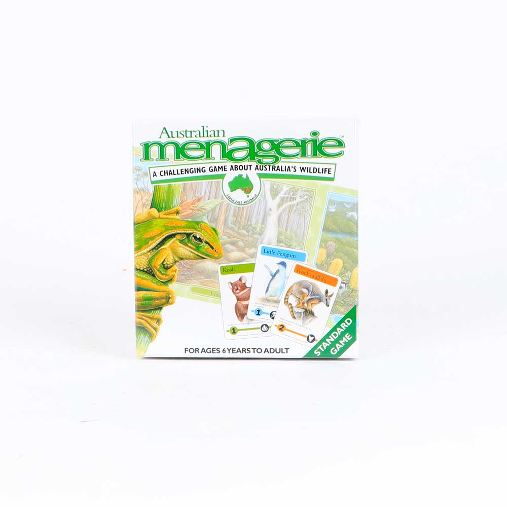 Australian Menagerie Board Game Set on white background