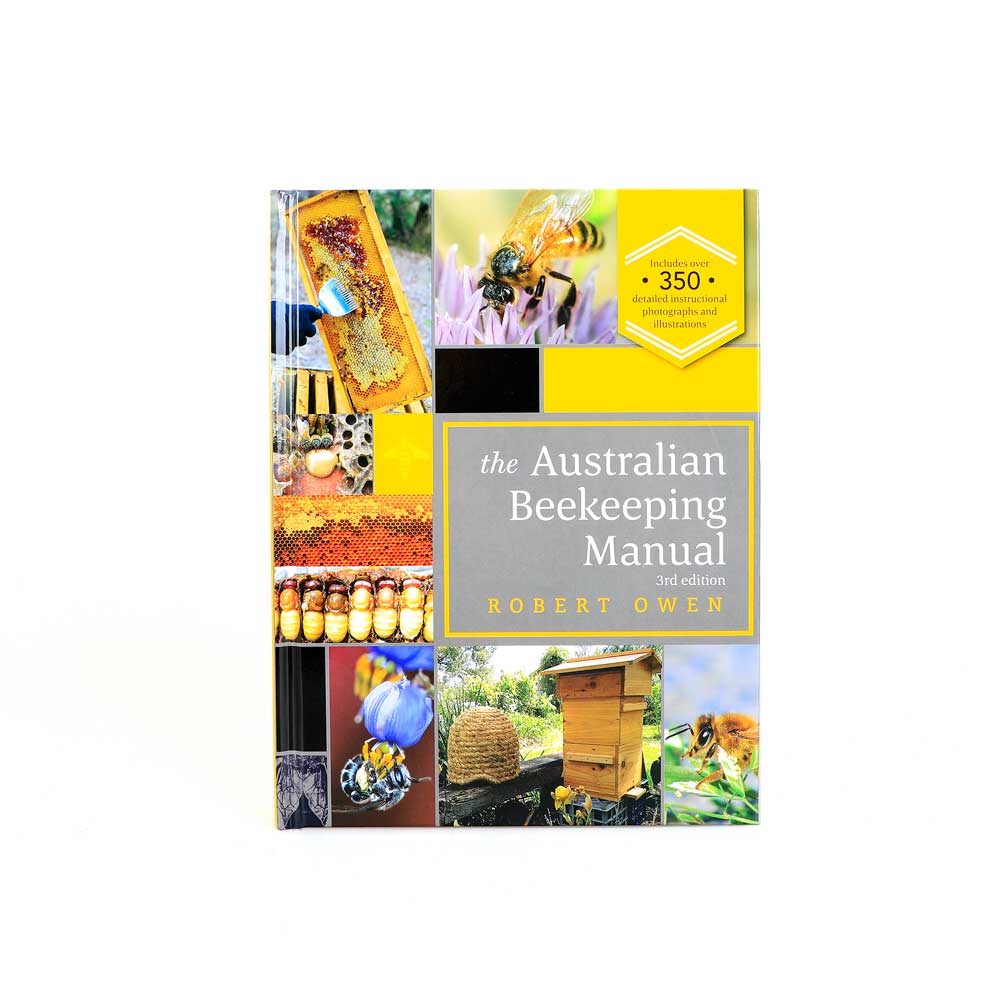 Australian Beekeeping Manual, 3rd edition. photographed on white background, Australian Museum Shop online