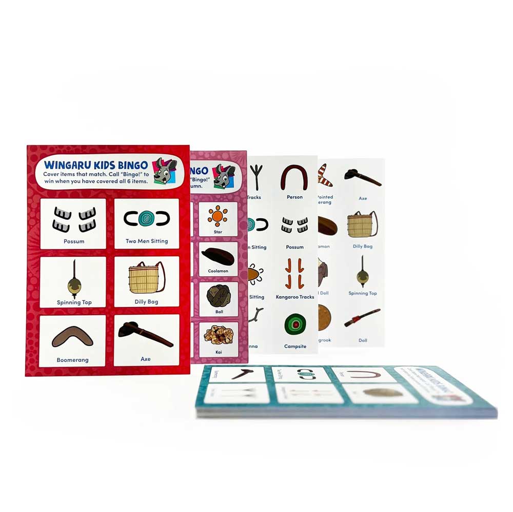 First Nations Bingo set on white background for Australian Museum Shop online