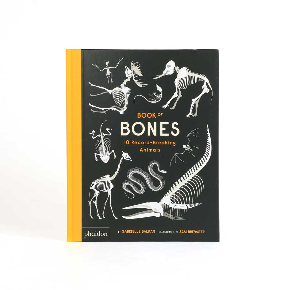 Book of bones 10 record-breaking animals on white background for Australian Museum shop online