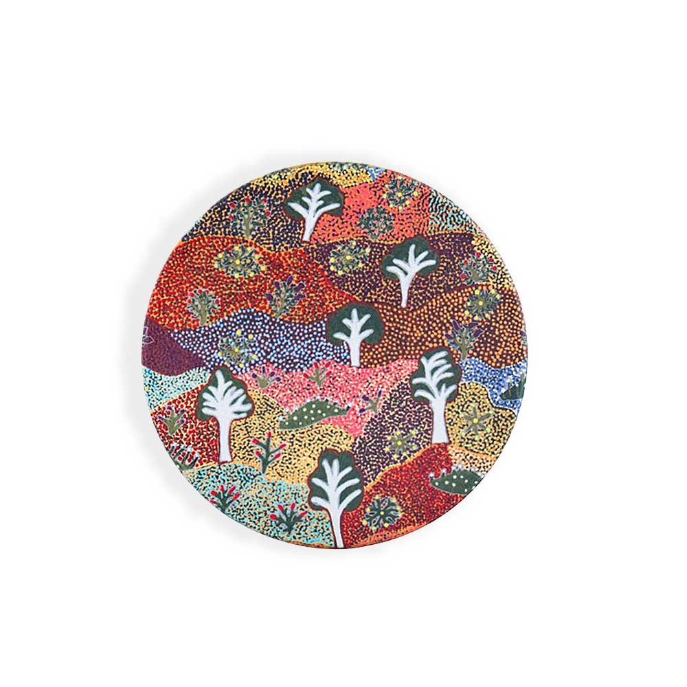 Ceramic coaster photographed on white background for Australian Museum Shop online