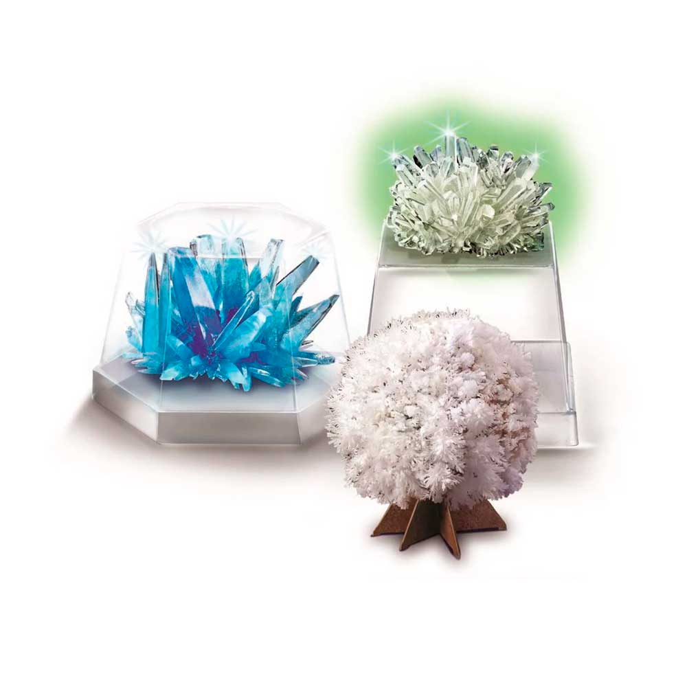 Crystal Science growing kit on white background