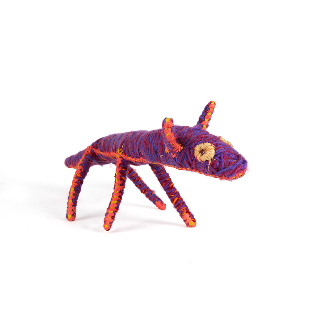 Papa Dog Sculpture by Tjanpi Weavers artist Dianne Ungukalpi Golding on white background