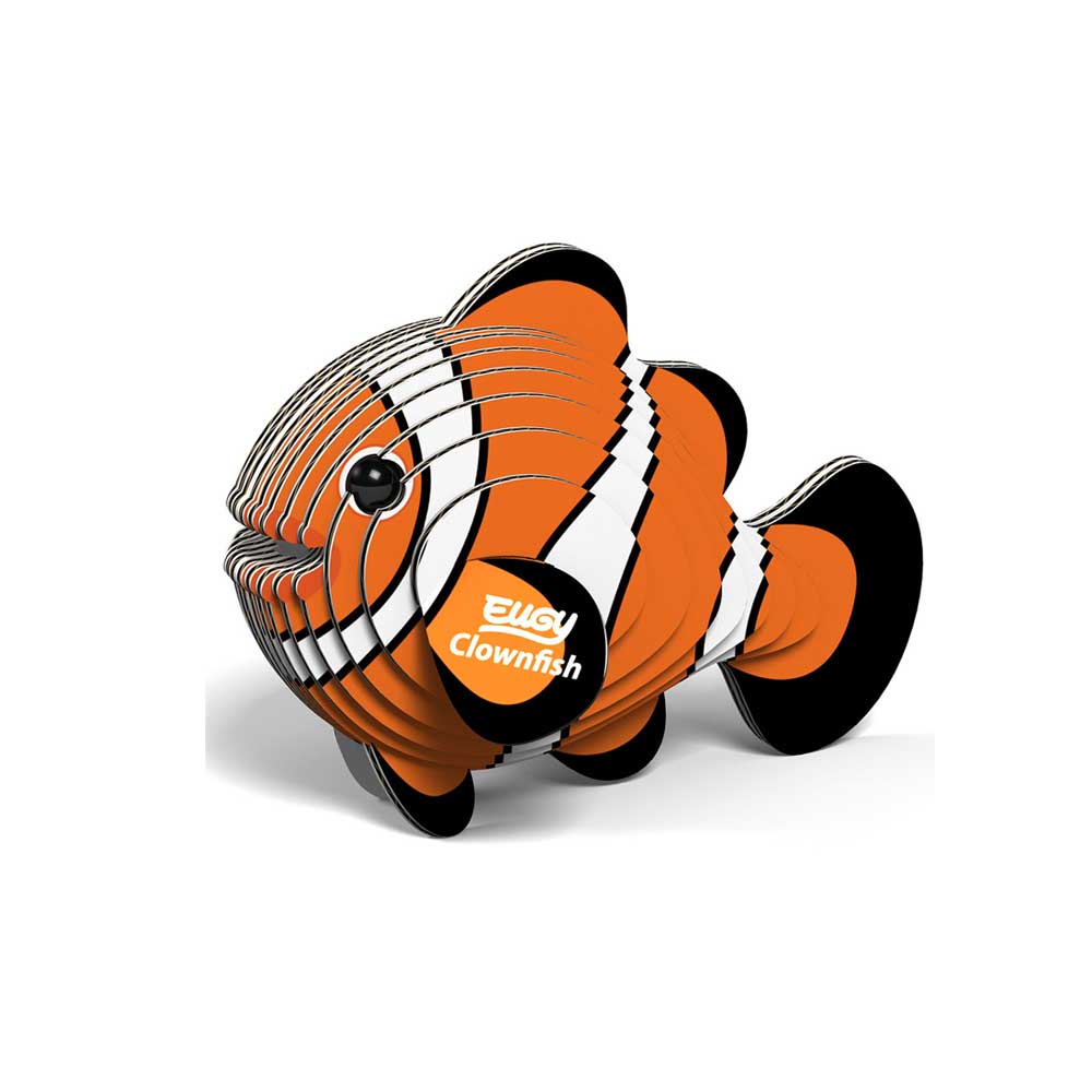 Eugy cardboard model kit clownfish