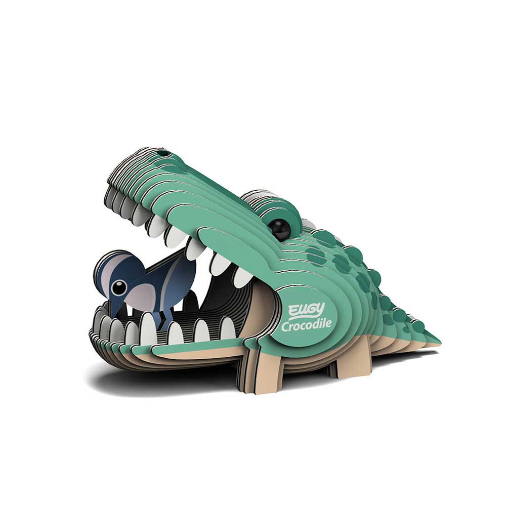 Eugy cardboard model kit crocodile