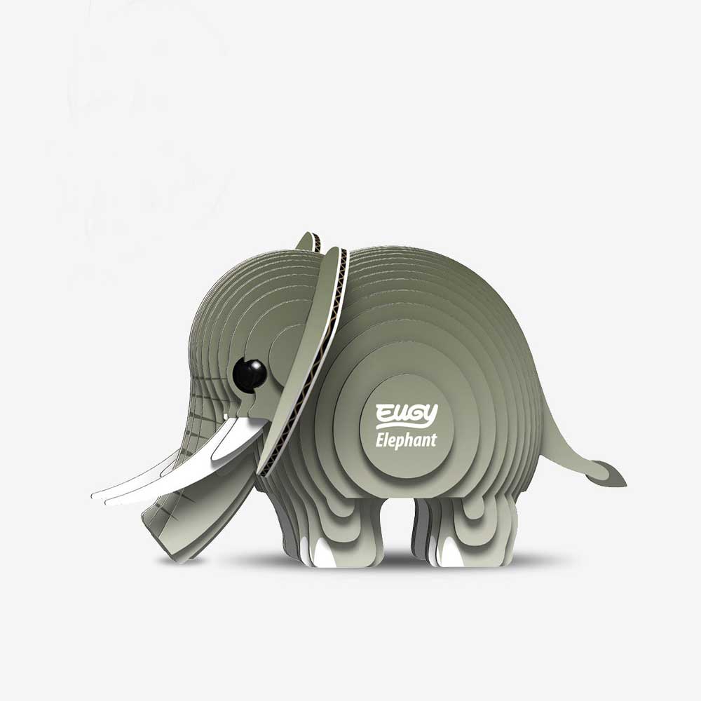 Eugy cardboard model kit elephant