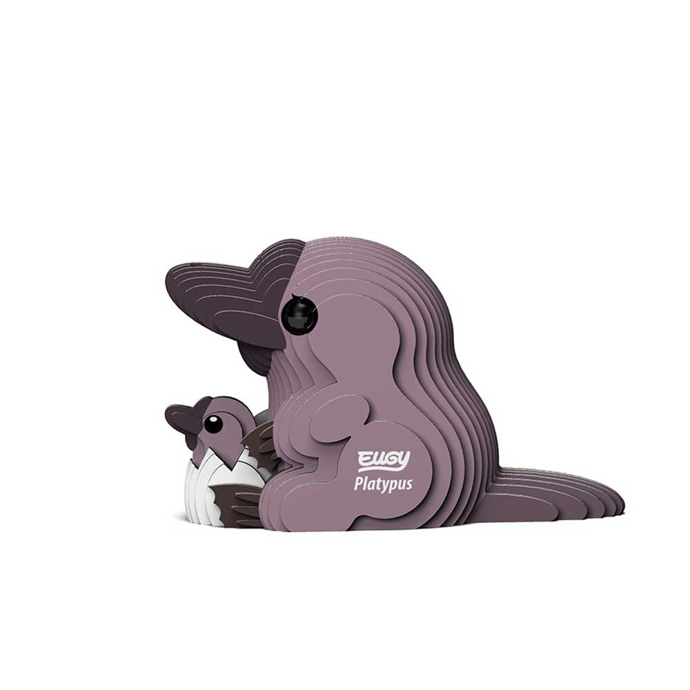 Eugy cardboard model kit platypus