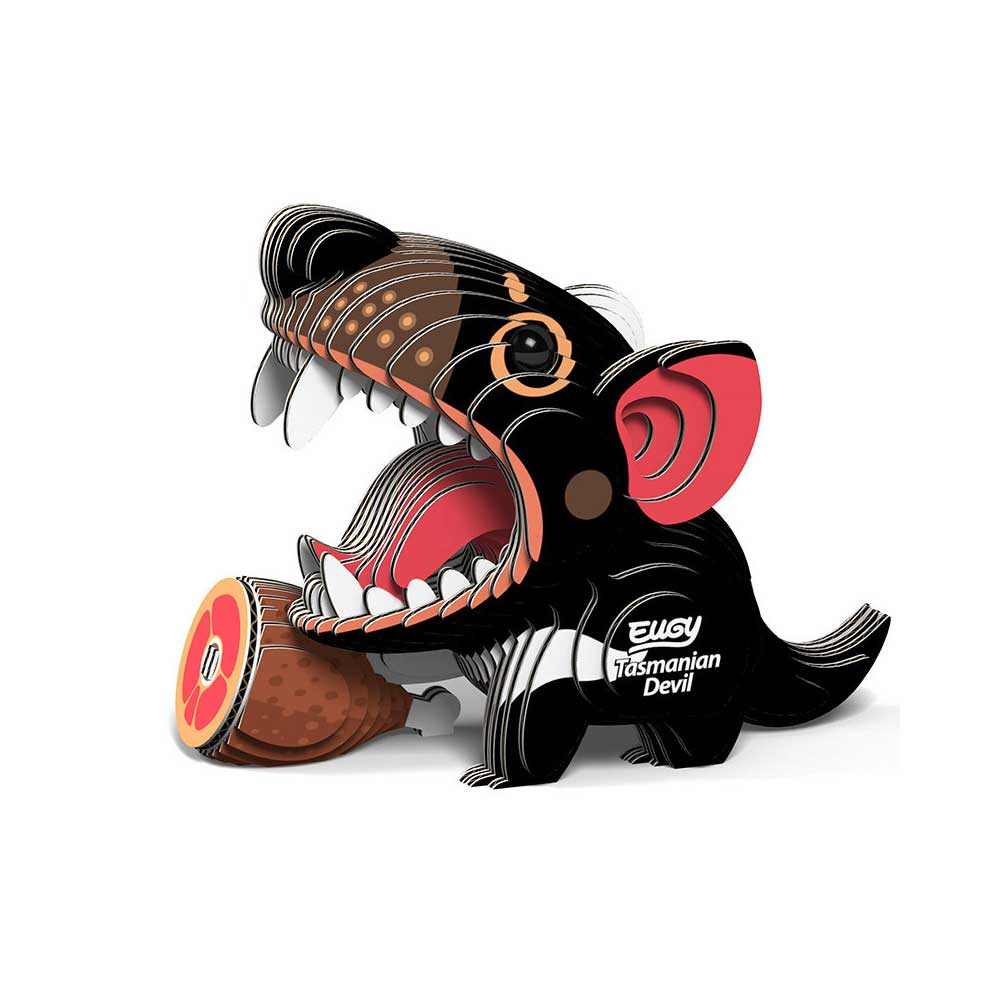 Eugy cardboard model kit tasmanian devil