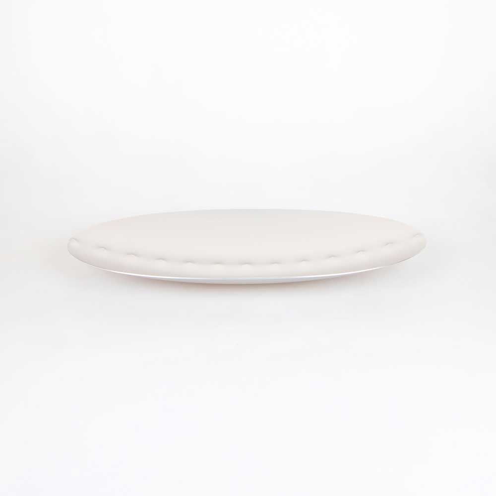 Fink silver spine platter on white background