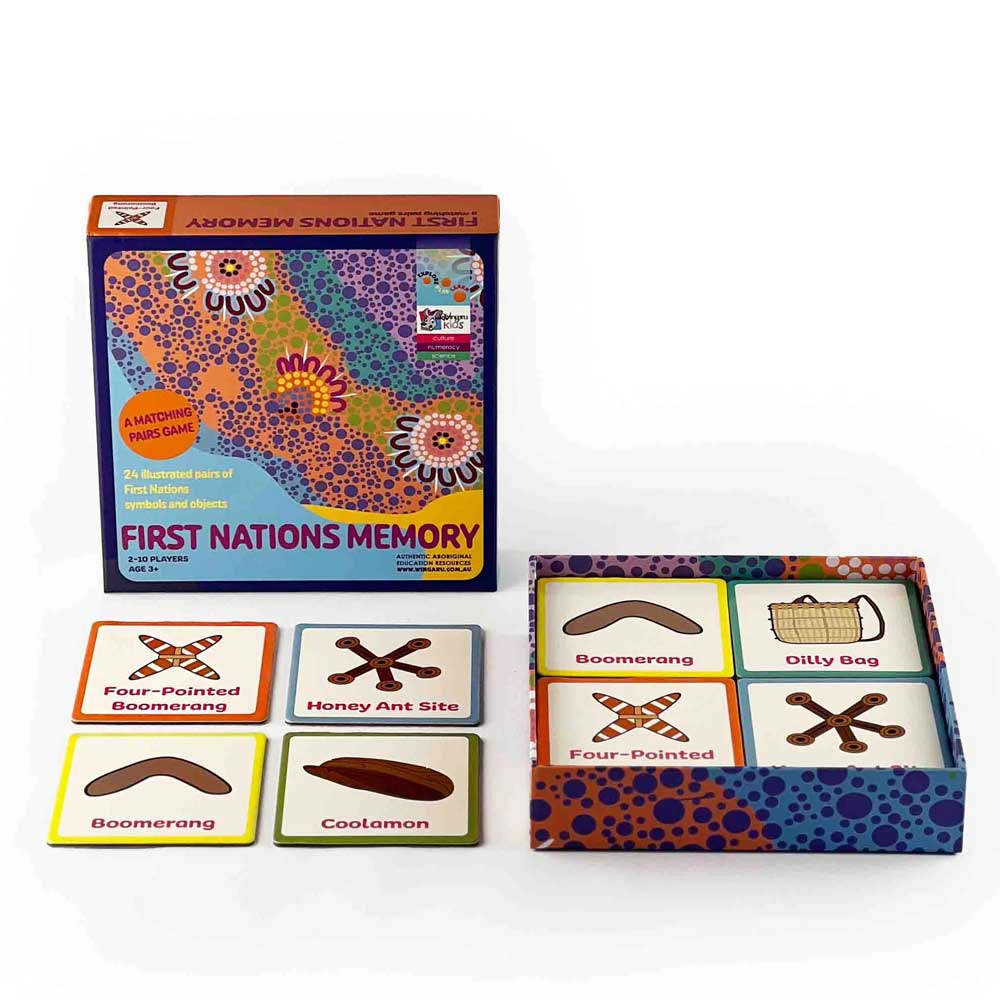 First Nations memory game on white background for Australian Museum Shop online