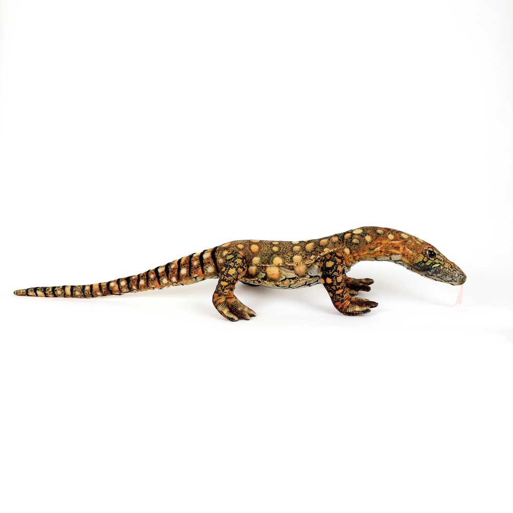 Greg the Goanna plush toy on white background for Australian Museum Shop online