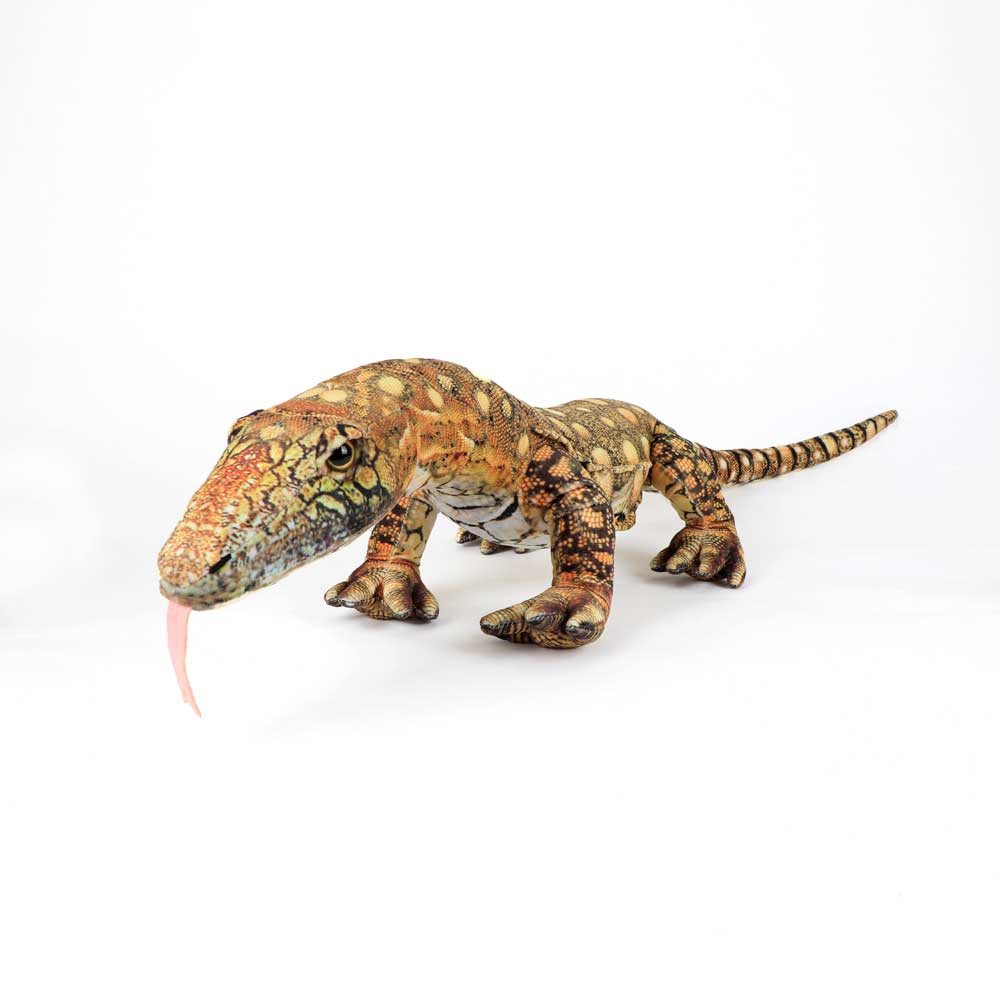 Greg the Goanna plush toy on white background for Australian Museum Shop online