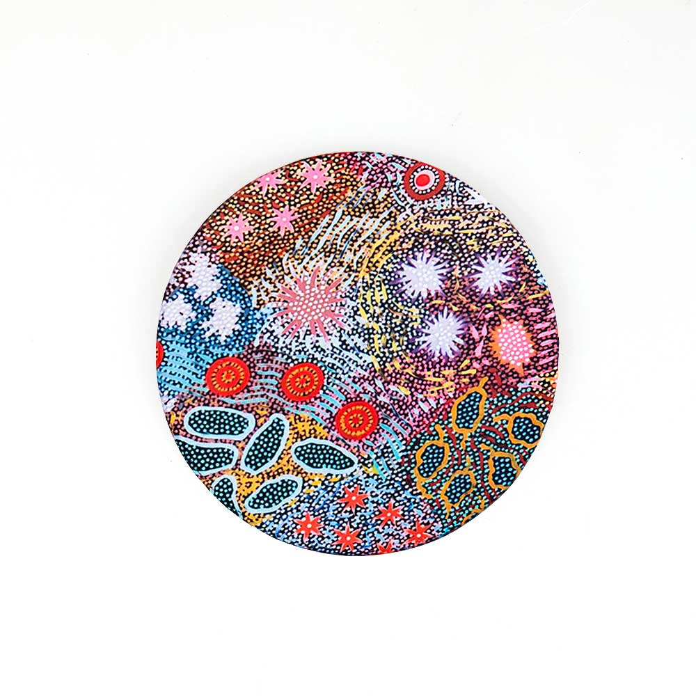 Ceramic coaster photographed on white background for Australian Museum Shop online