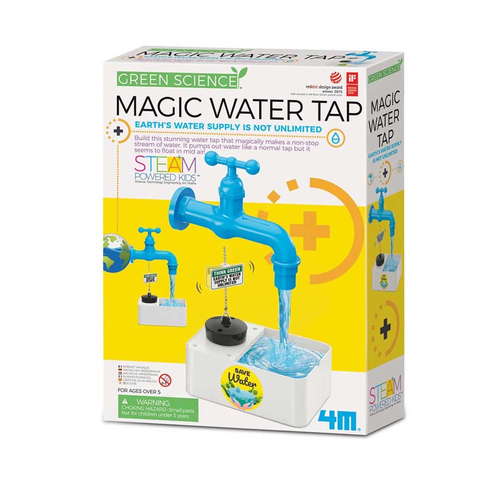 Green Science Magic water Tap kit on white background