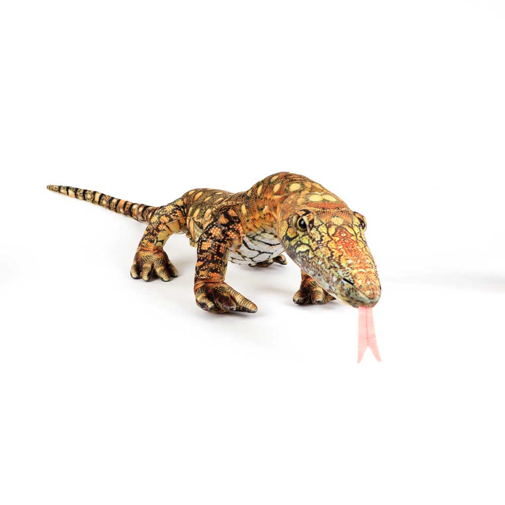 Greg the Goanna plush toy on white background for Australian Museum Shop online