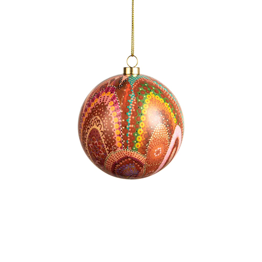 Home decorative bauble on white background
