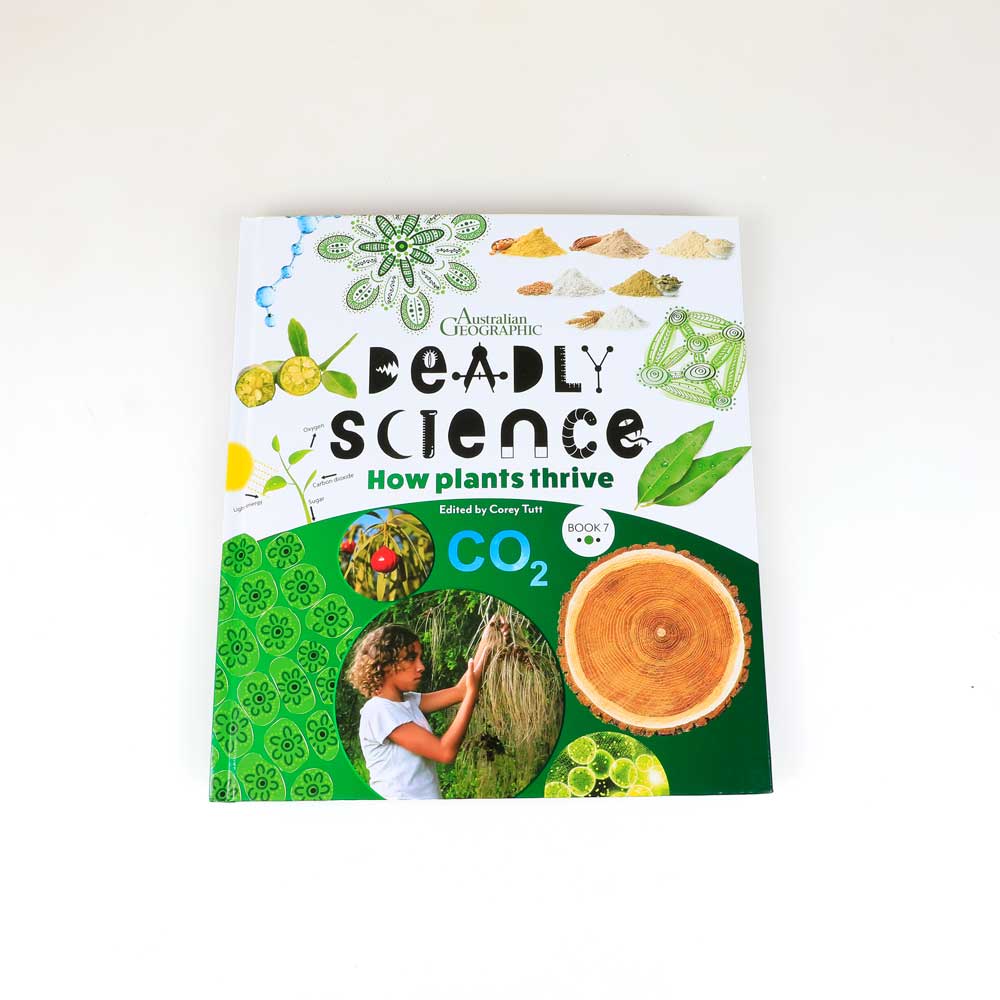 How Plants Thrive. Deadly Science. Primary aged science text photographed on white. Australian Museum shop online