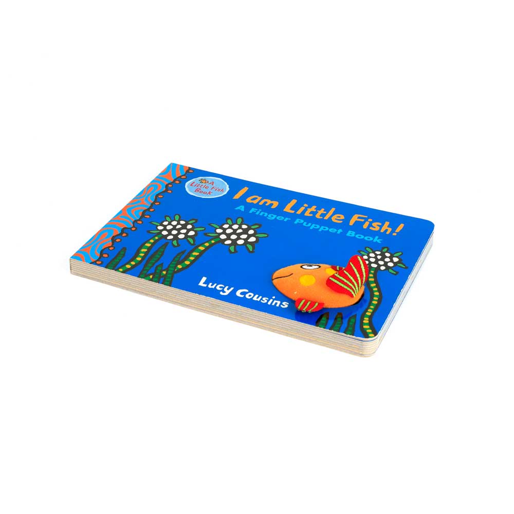 I am little fish a finger puppet book on white background for Australian Museum shop online