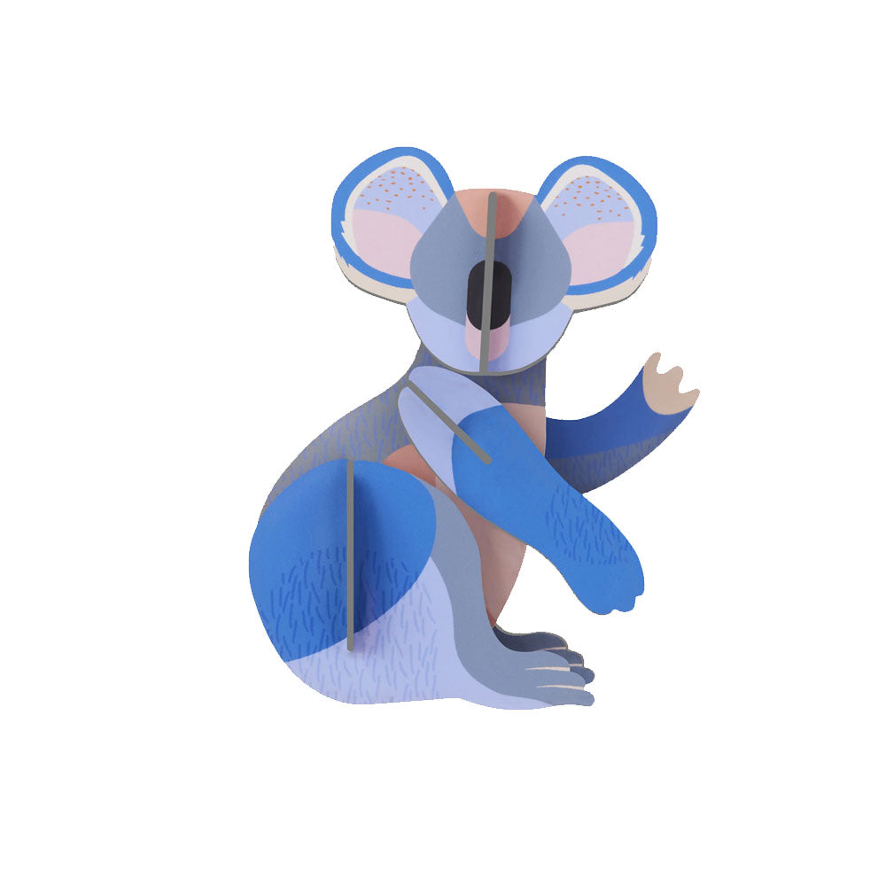Koala wall art construction kit on white background