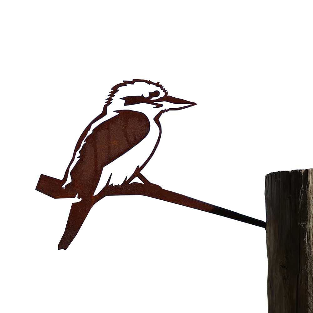 kookbaurra metal bird on white background for Australian Museum Shop online