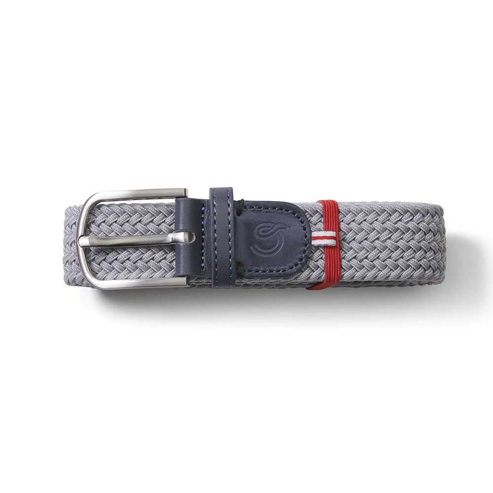 La Boucle Forte dei Marmi belt. Braided elastic, leather, metal buckle. Australian Museum Shop online