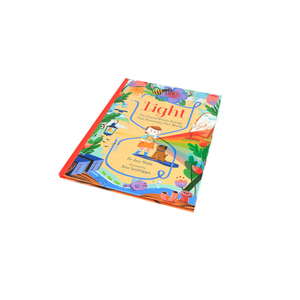 Light the extraordinary energy that illuminates our world book on white background