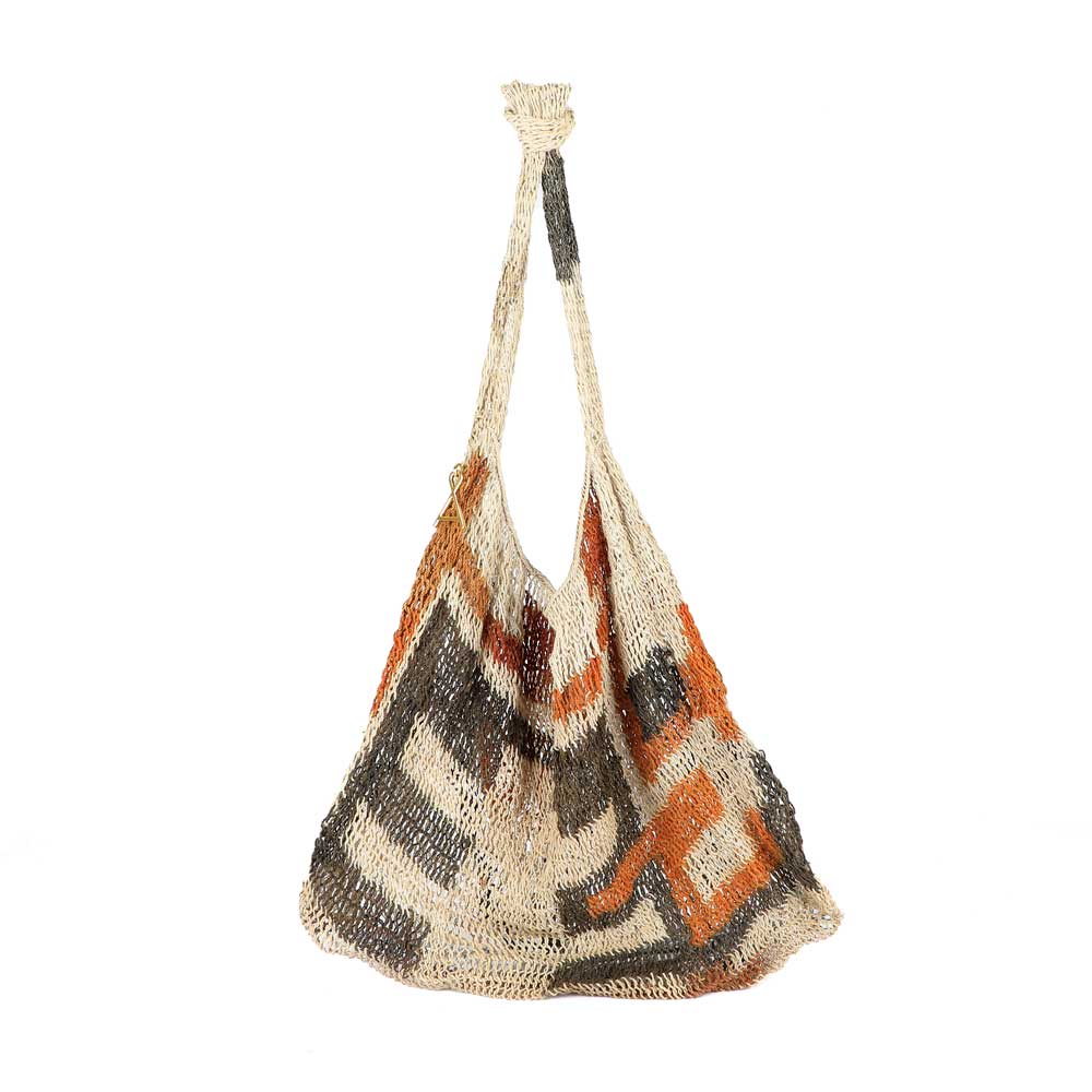 Lina Singu Natural Brown Charcoal Bilum Bag