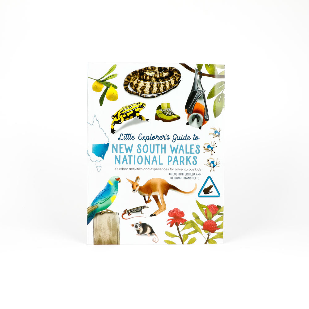 Little explorers Guide To New South Wales National Parks activity book on white background