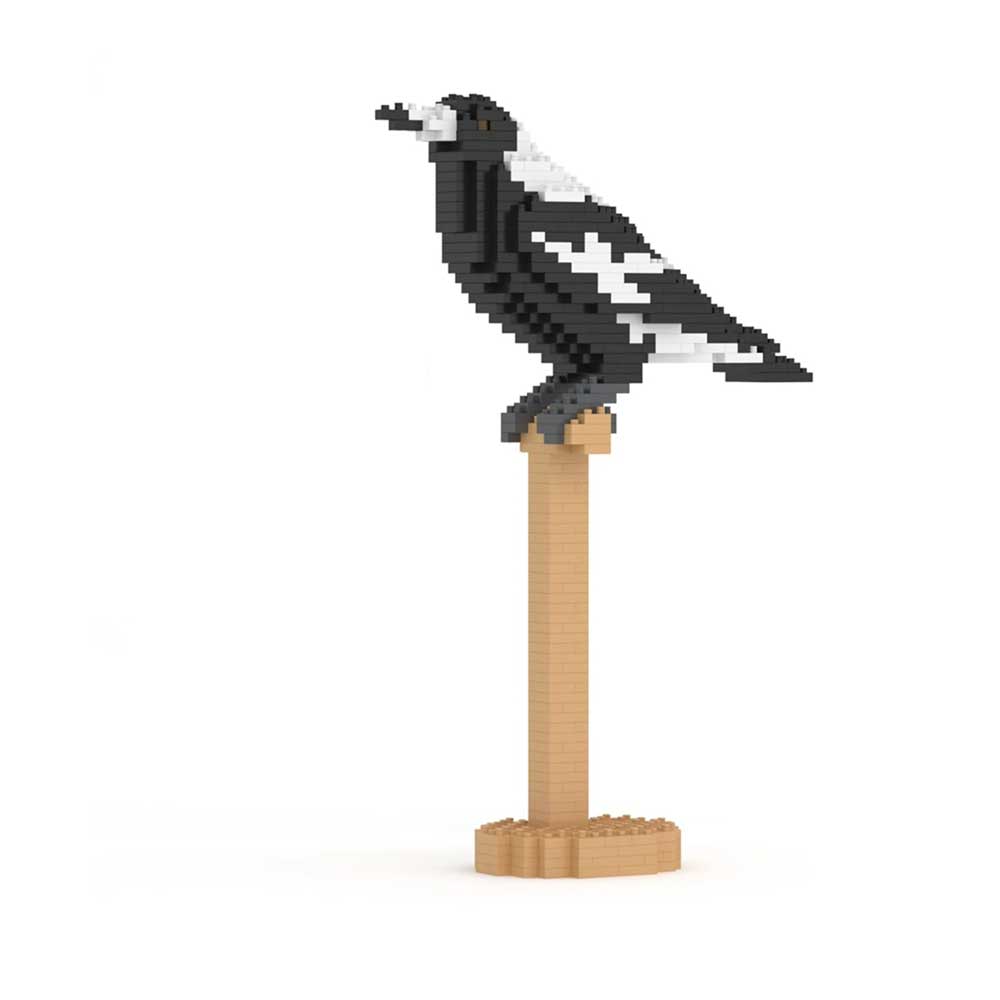 Magpie Jekca construction kit on white background