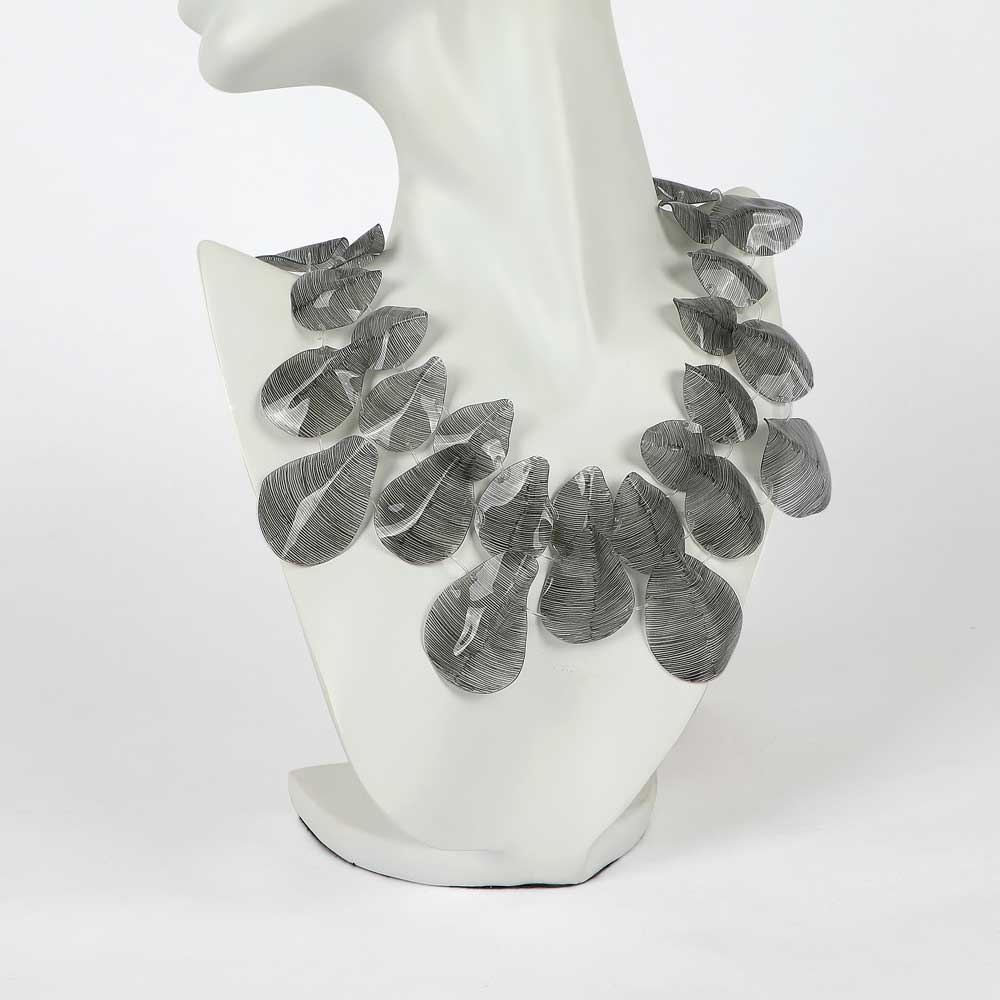 Marea Multi Leaves Necklace on mannequin