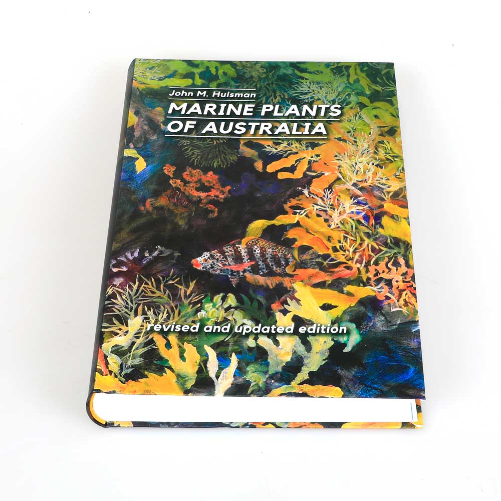 Marine plants of Australia book photographed on white background for the Australian Museum shop online