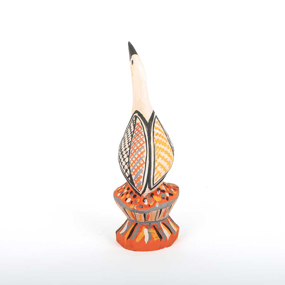 Michael Munkara Bird carving on white background for Australian Museum Shop online