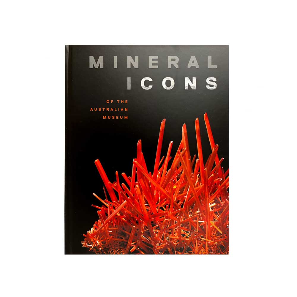Mineral icons of the Australian Museum  catalogue photographed against white background