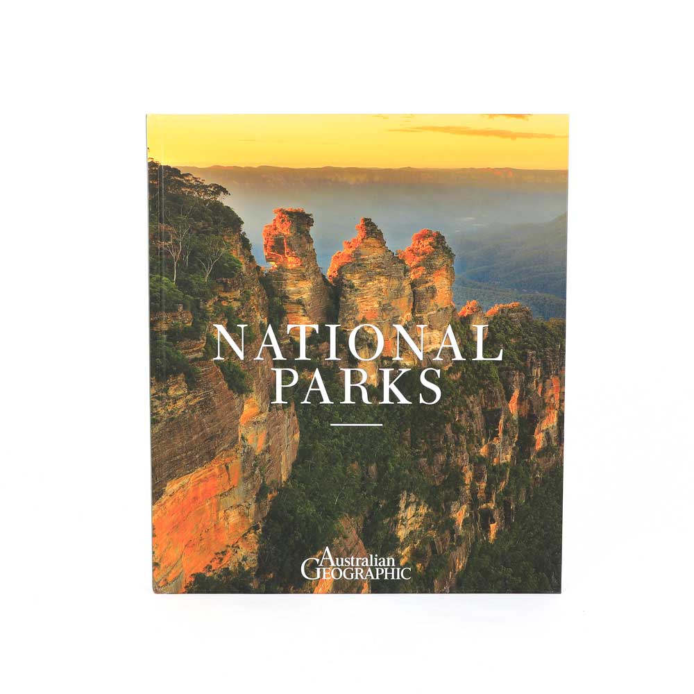 National Parks book on white background