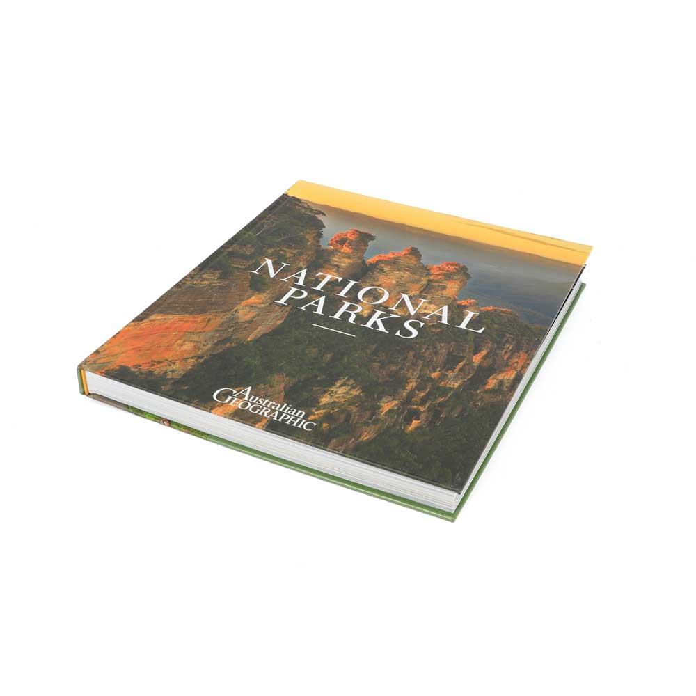 National Parks book on white background