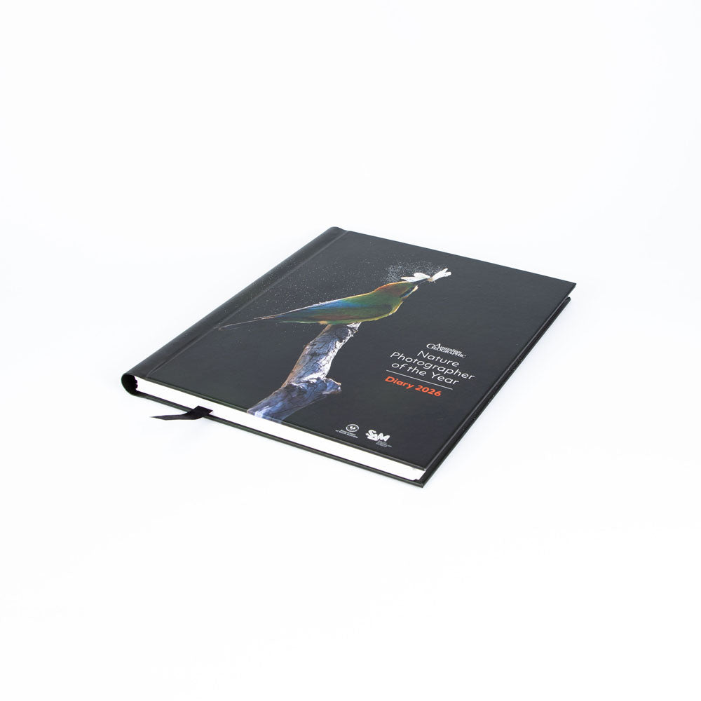 Nature Photographer of the year 2026 diary on white background