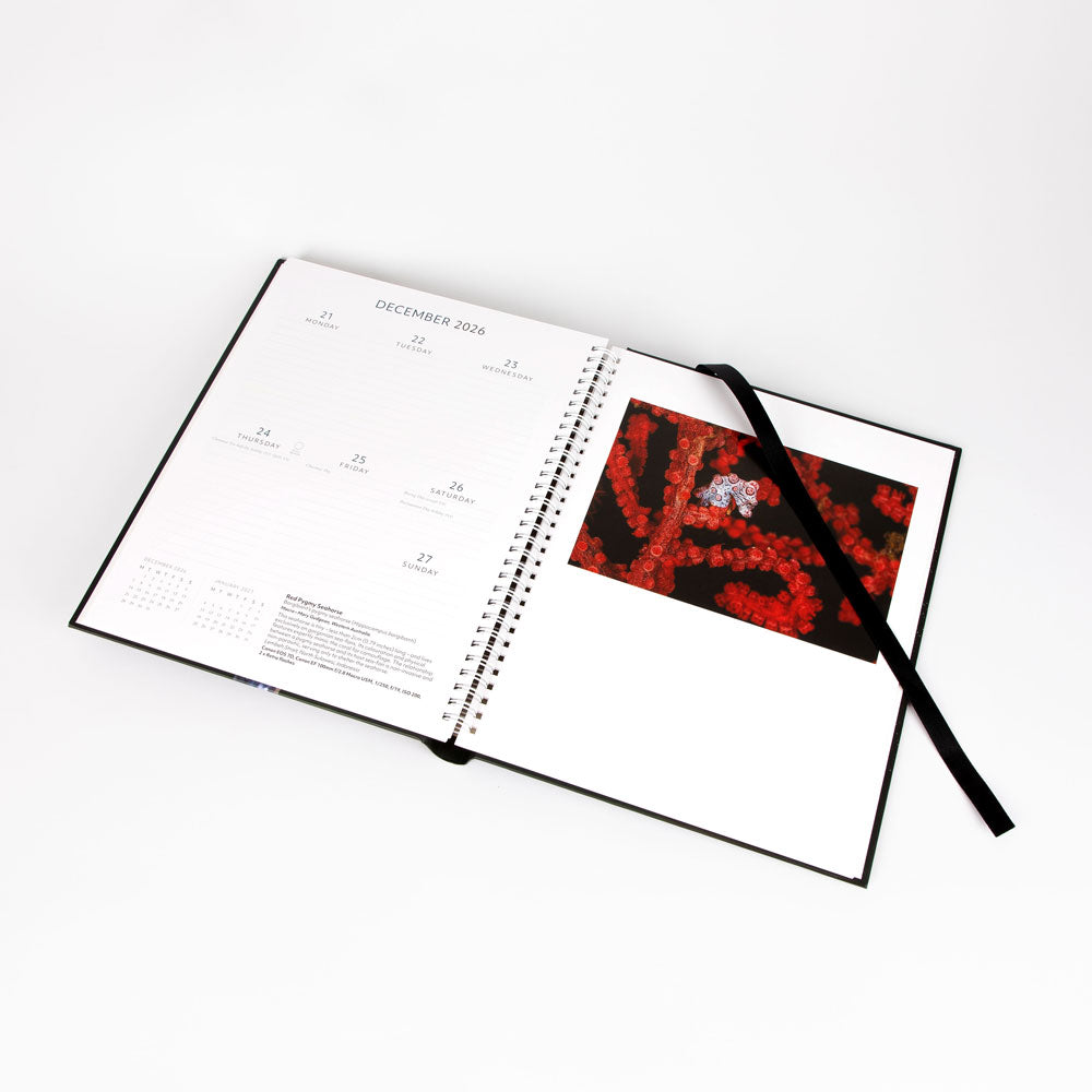 Nature Photographer of the year 2026 diary on white background