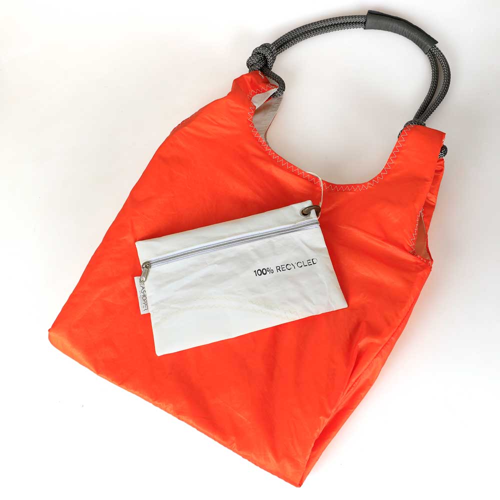  seashopper sailcloth bag on white background for Australian Museum Shop online
