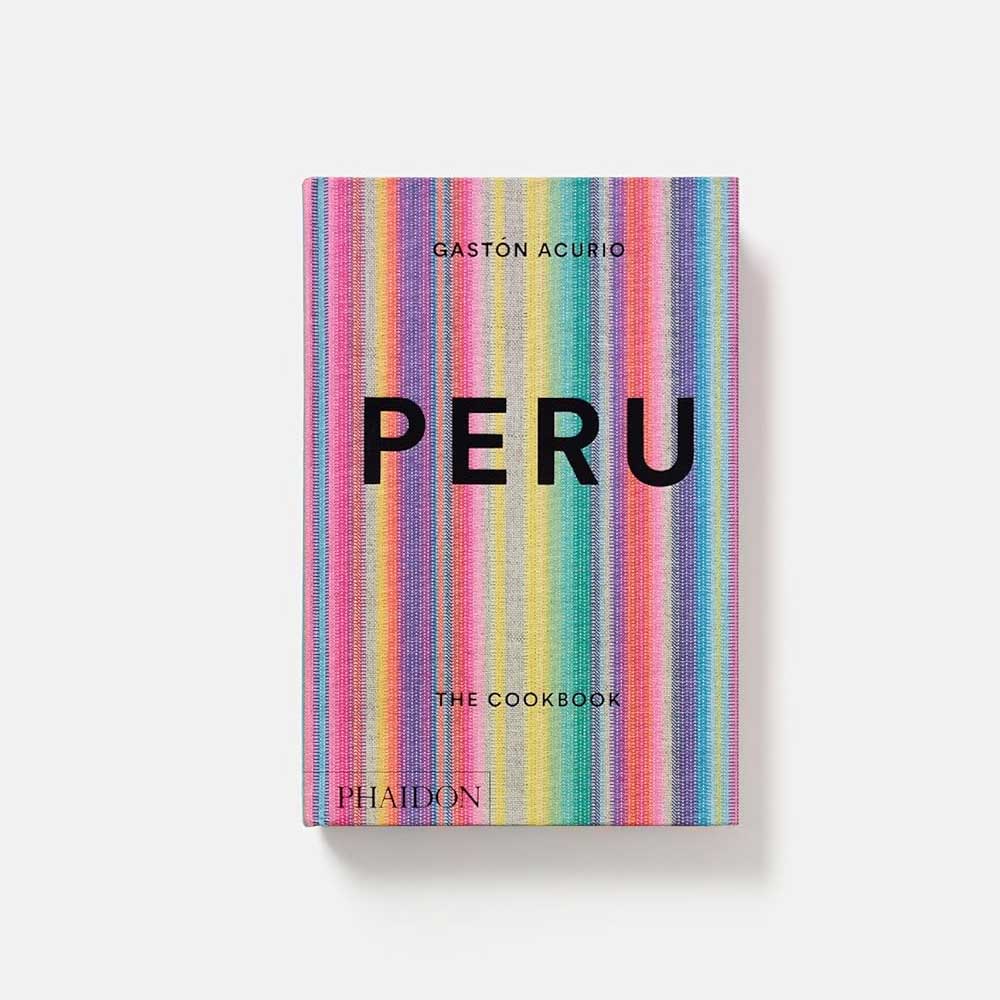 Peru the cookbook on white background