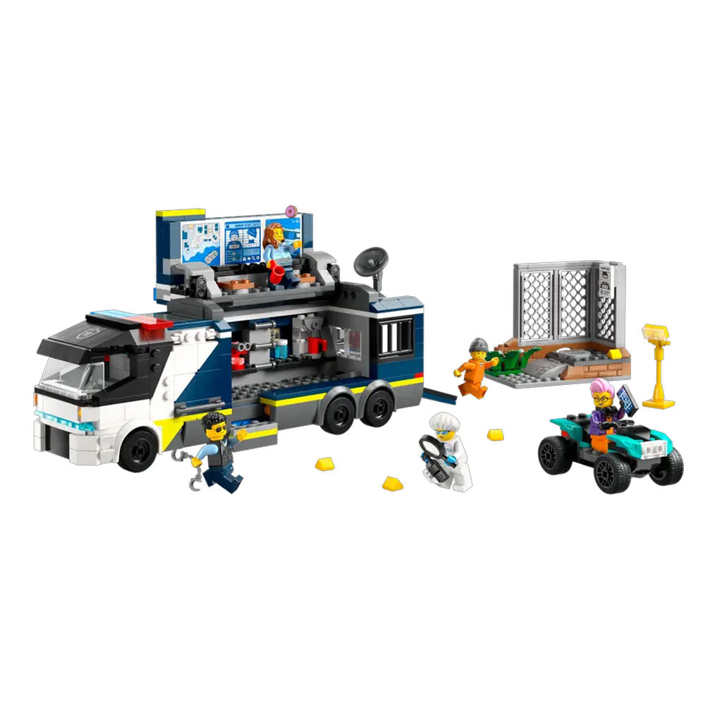 Police Mobile Crime Lab Truck -LEGO CITY set on white background