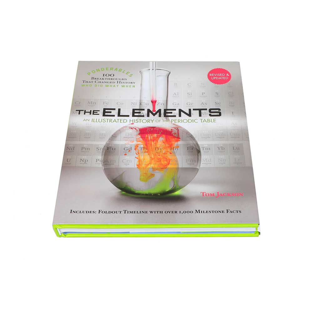 The Elements an Illustrated history of the Periodic table photographed on white background for the Australian Museum
