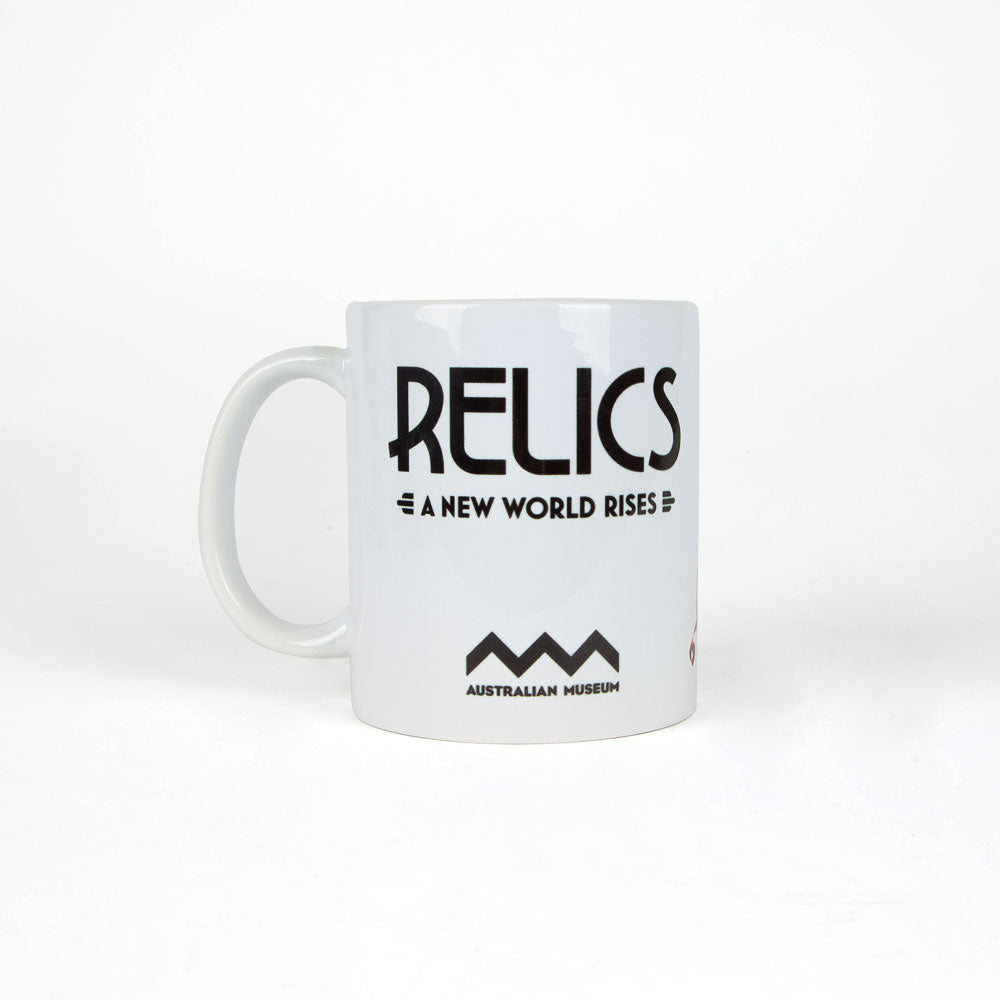 Relics A New World Rises mug on white background